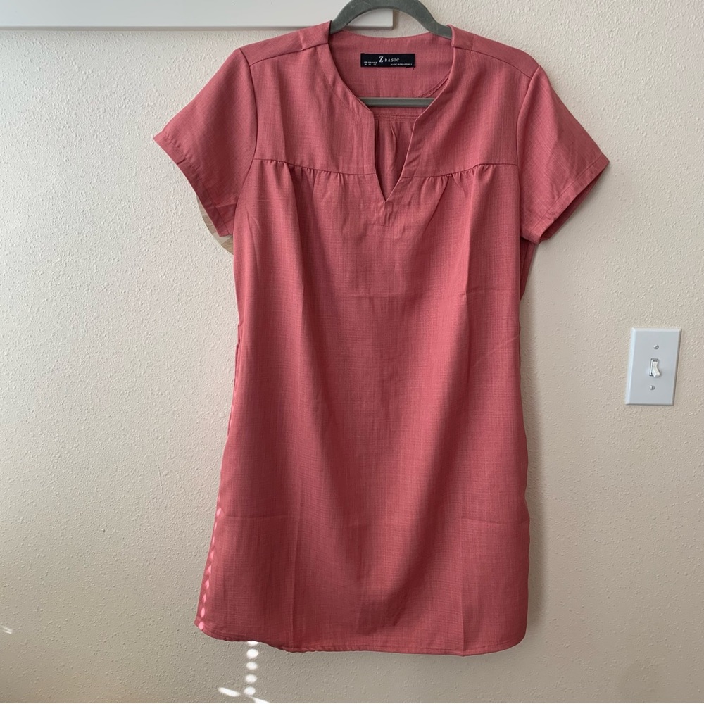 NWOT Zbasic casual Coral Dress size M
